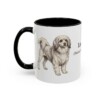 11oz Lowchen Latin Mug, Black, left side view