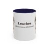 11oz Lowchen Latin Mug, Navy, front view