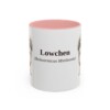 11oz Lowchen Latin Mug, Pink, front view