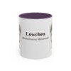 11oz Lowchen Latin Mug, Purple, front view