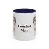 11oz Lowchen Dog Mom Mug, Navy, front view