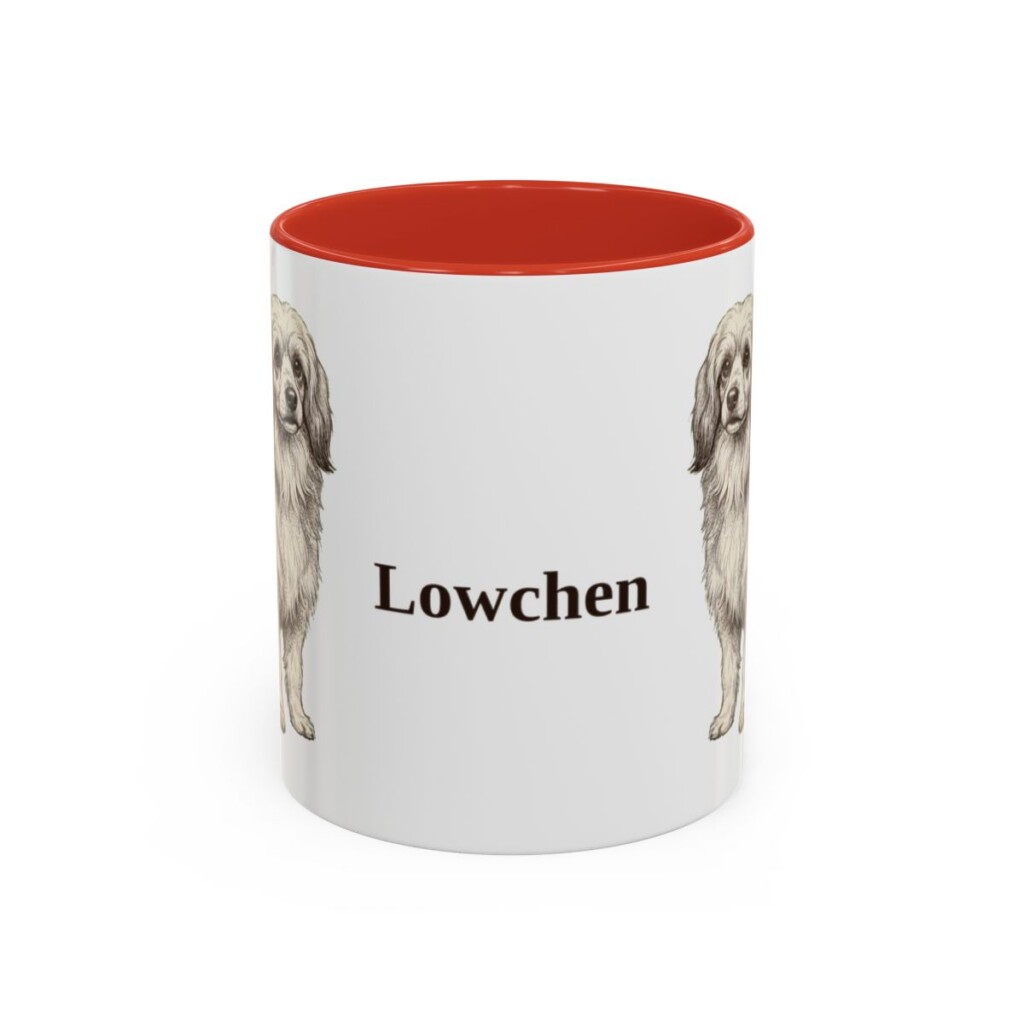 11oz Lowchen Mug, Red, front view
