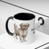 11oz Mal-Shi Dog Dad Mug, Black, lifestyle photo