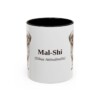 11oz Mal-Shi Latin Mug, Black, front view