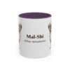 11oz Mal-Shi Latin Mug, Purple, front view