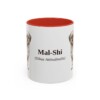 11oz Mal-Shi Latin Mug, Red, front view