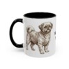 11oz Mal-Shi Dog Mom Mug, Black, left side view