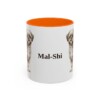 11oz Mal-Shi Mug, Orange, front view