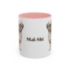 11oz Mal-Shi Mug, Pink, front view