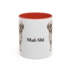 11oz Mal-Shi Mug, Red, front view