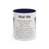 11oz-mal-shi-mug-writeup-navy 11oz Mal-Shi Mug, Navy, front view