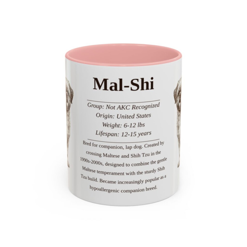 11oz-mal-shi-mug-writeup-pink 11oz Mal-Shi Mug, Pink, front view