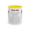 11oz-mal-shi-mug-writeup-yellow 11oz Mal-Shi Mug, Yellow, front view