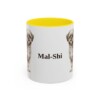 11oz Mal-Shi Mug, Yellow, front view