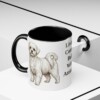 11oz Funny Maltese Mug, Black, lifestyle photo