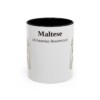 11oz Maltese Latin Mug, Black, front view