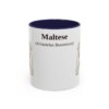 11oz Maltese Latin Mug, Navy, front view