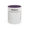 11oz Maltese Latin Mug, Purple, front view