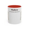 11oz Maltese Latin Mug, Red, front view