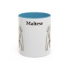 11oz Maltese Mug, Light Blue, front view