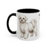 11oz Maltese Dog Mom Mug, Black, left side view