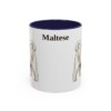 11oz Maltese Mug, Navy, front view