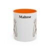 11oz Maltese Mug, Orange, front view