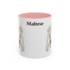 11oz Maltese Mug, Pink, front view