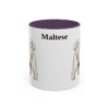 11oz Maltese Mug, Purple, front view