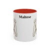 11oz Maltese Mug, Red, front view