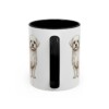 11oz Maltese Mug, Black, back view
