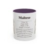 11oz Maltese Mug, Purple, front view