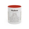 11oz Maltese Mug, Red, front view