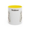 11oz Maltese Mug, Yellow, front view
