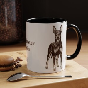 11oz Manchester Terrier Mug, Black, lifestyle photo