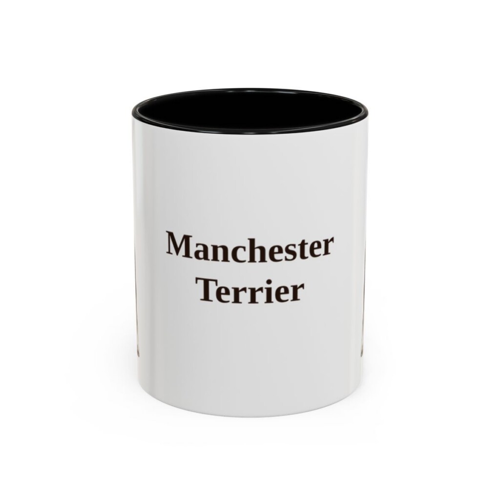 11oz Manchester Terrier Mug, Black, front view
