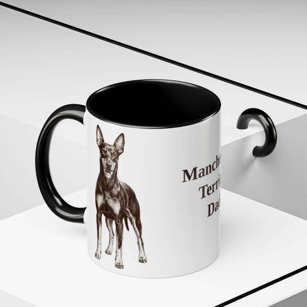 11oz-manchester-terrier-mug-dad-black-context-2 11oz Manchester Terrier Dog Dad Mug, Black, lifestyle photo
