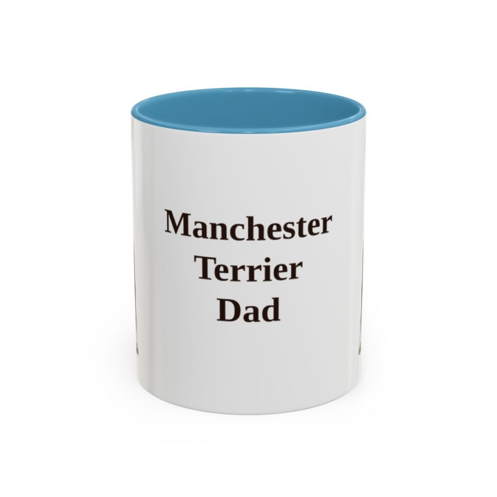 11oz-manchester-terrier-mug-dad-light-blue 11oz Manchester Terrier Dog Dad Mug, Light Blue, front view