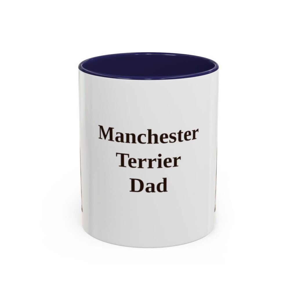 11oz-manchester-terrier-mug-dad-navy 11oz Manchester Terrier Dog Dad Mug, Navy, front view
