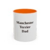 11oz-manchester-terrier-mug-dad-orange 11oz Manchester Terrier Dog Dad Mug, Orange, front view