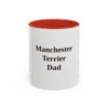11oz-manchester-terrier-mug-dad-red 11oz Manchester Terrier Dog Dad Mug, Red, front view