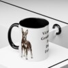 11oz Funny Manchester Terrier Mug, Black, lifestyle photo