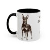 11oz Funny Manchester Terrier Mug, Black, left side view