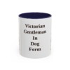 11oz Funny Manchester Terrier Mug, Navy, front view