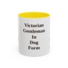 11oz Funny Manchester Terrier Mug, Yellow, front view