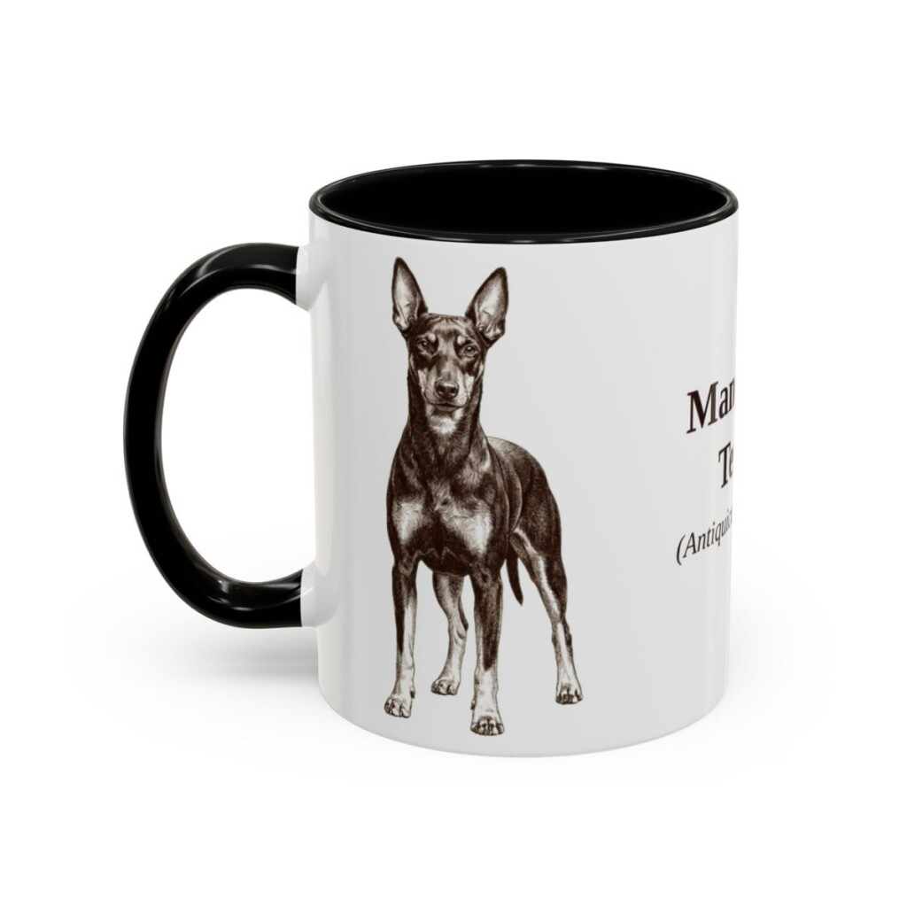 11oz-manchester-terrier-mug-latin-black-left 11oz Manchester Terrier Latin Mug, Black, left side view
