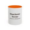 11oz-manchester-terrier-mug-latin-orange 11oz Manchester Terrier Latin Mug, Orange, front view