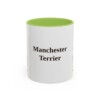 11oz Manchester Terrier Mug, Light Green, front view