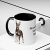 11oz Manchester Terrier Dog Mom Mug, Black, lifestyle photo
