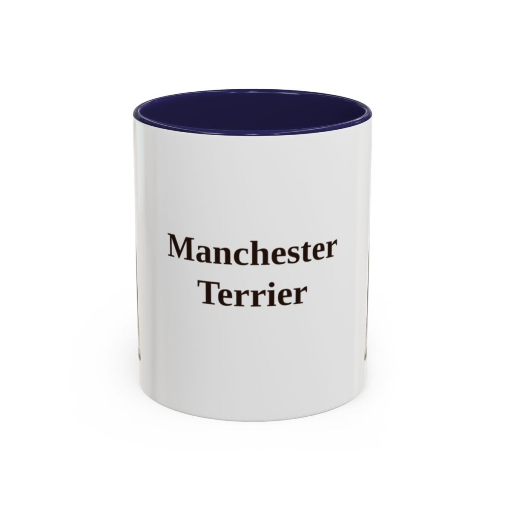 11oz Manchester Terrier Mug, Navy, front view